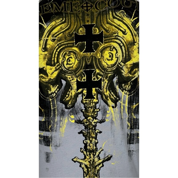 Xtreme Couture by Affliction Men's T-Shirt Panic - Picture 7 of 8